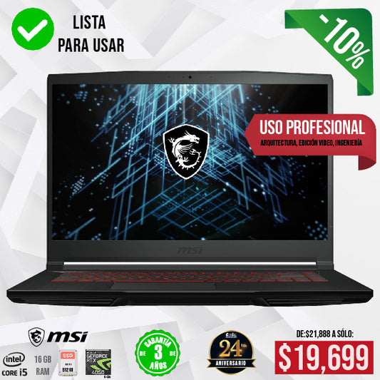 Laptop Gamer MSI / RTX 4050 6 Gb