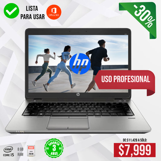 Laptop HP EliteBook – Core i5 • 8 GB RAM • 240 GB SSD • 14″