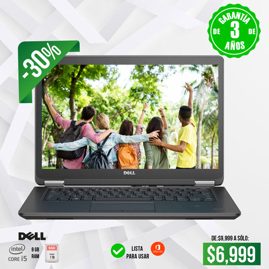 Potencia y Almacenamiento: Laptop Dell Core i5 con 8GB RAM y 1TB SSD