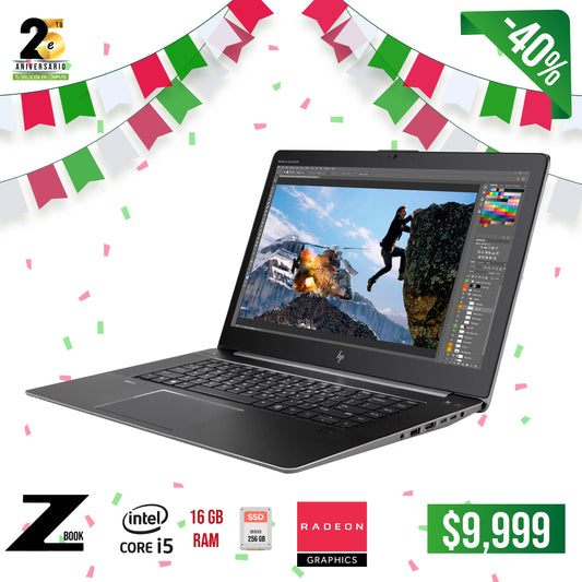 ° Compra POTENCIA con tu Laptop Hp Zbook Core i5, 16 gb, 240 gb SSD, Radeon 2 gb