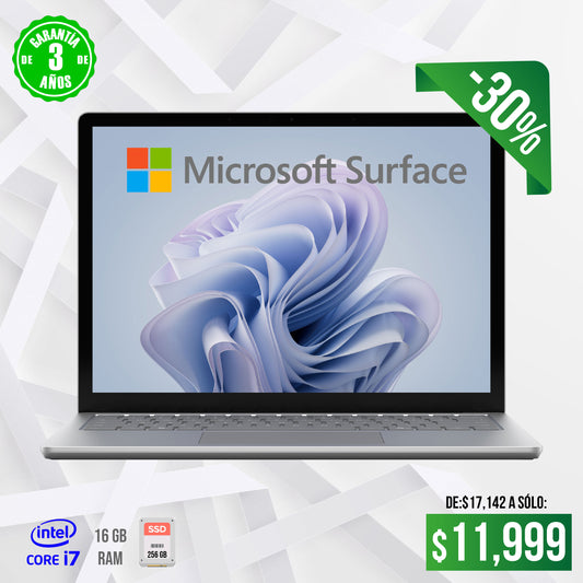 Laptop Surface Core i7, 16 gb ram, 256 gb SSD, 15"