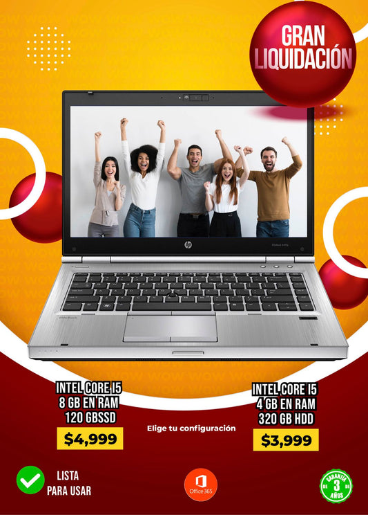 Compra ahora GRAN REMATE Laptop HP | Intel Core i5 | 4 GB RAM | HDD 320 GB | 14" |