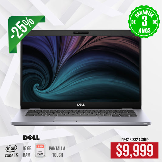 ° Laptop Dell Core i5, 16 gb, 256 gb SSD, 13.3" Touch