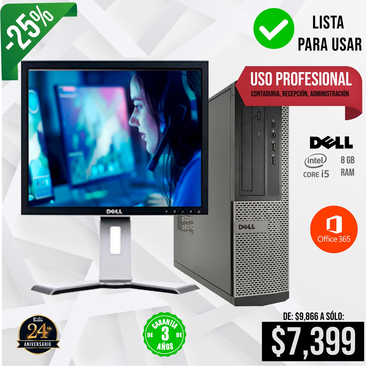 Tu Equipo Ideal: Intel i5 + Monitor 19" Personaliza tu equipo