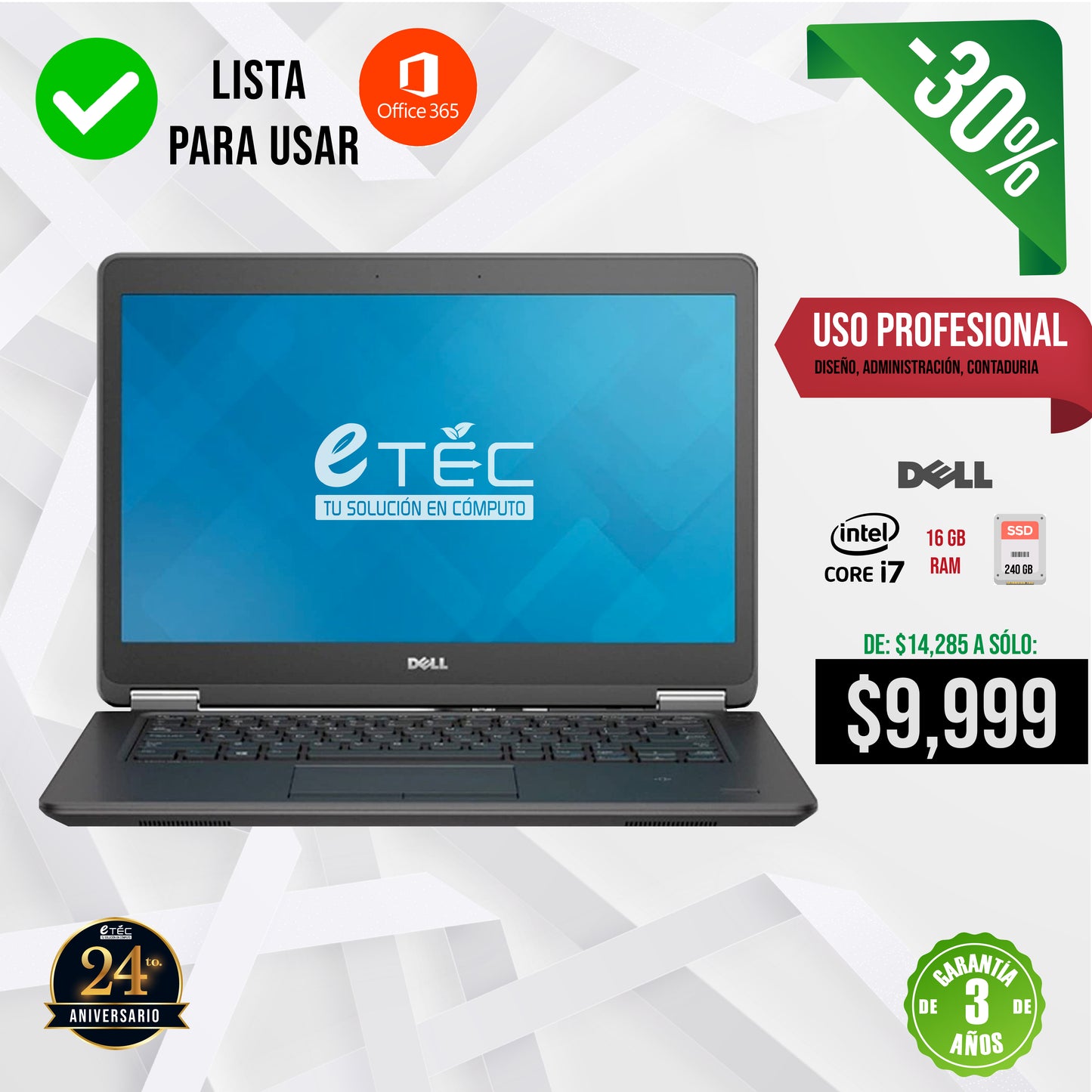 Impulsa Tu Éxito: Laptop Dell Core i7 con 16GB RAM