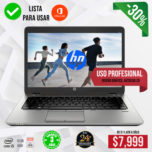 La laptop que se adapta a tu ritmo de vida: HP Core i5 + 16 Gb RAM + 240 SSD