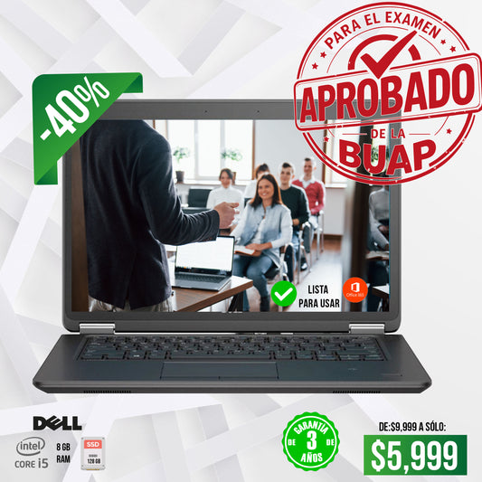 Dell i5 8GB SSD | Tu aliada para el examen BUAP