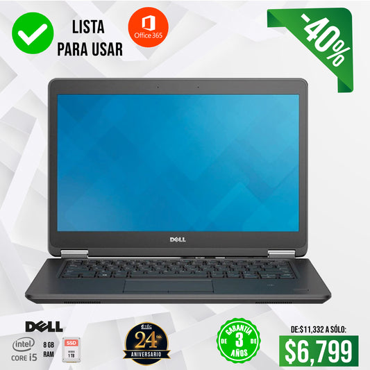 Potencia y Almacenamiento: Laptop Dell Core i5 con 8GB RAM y 1TB SSD