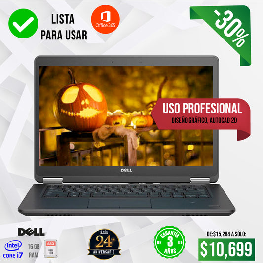 ¡Oferta Exclusiva! Laptop Dell Core i7 con 16GB RAM y 1TB SSD POTENCIA Y PORTABILIDAD