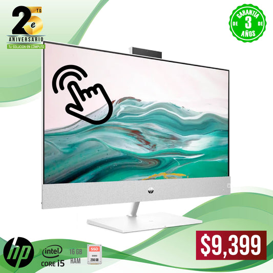 ° Computadora HP | Intel Core i5 | 16GB RAM | SSD 256GB | 23.8" Touch